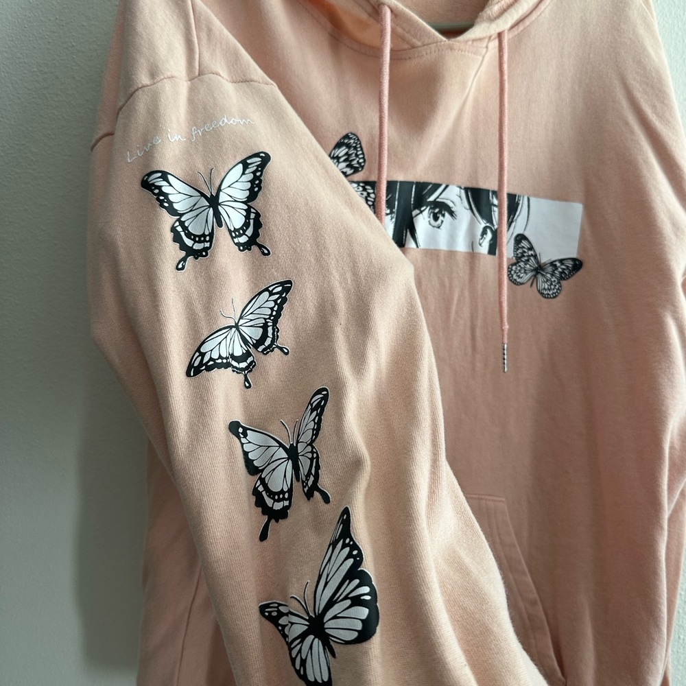 Graphic Butterfly Hoodie